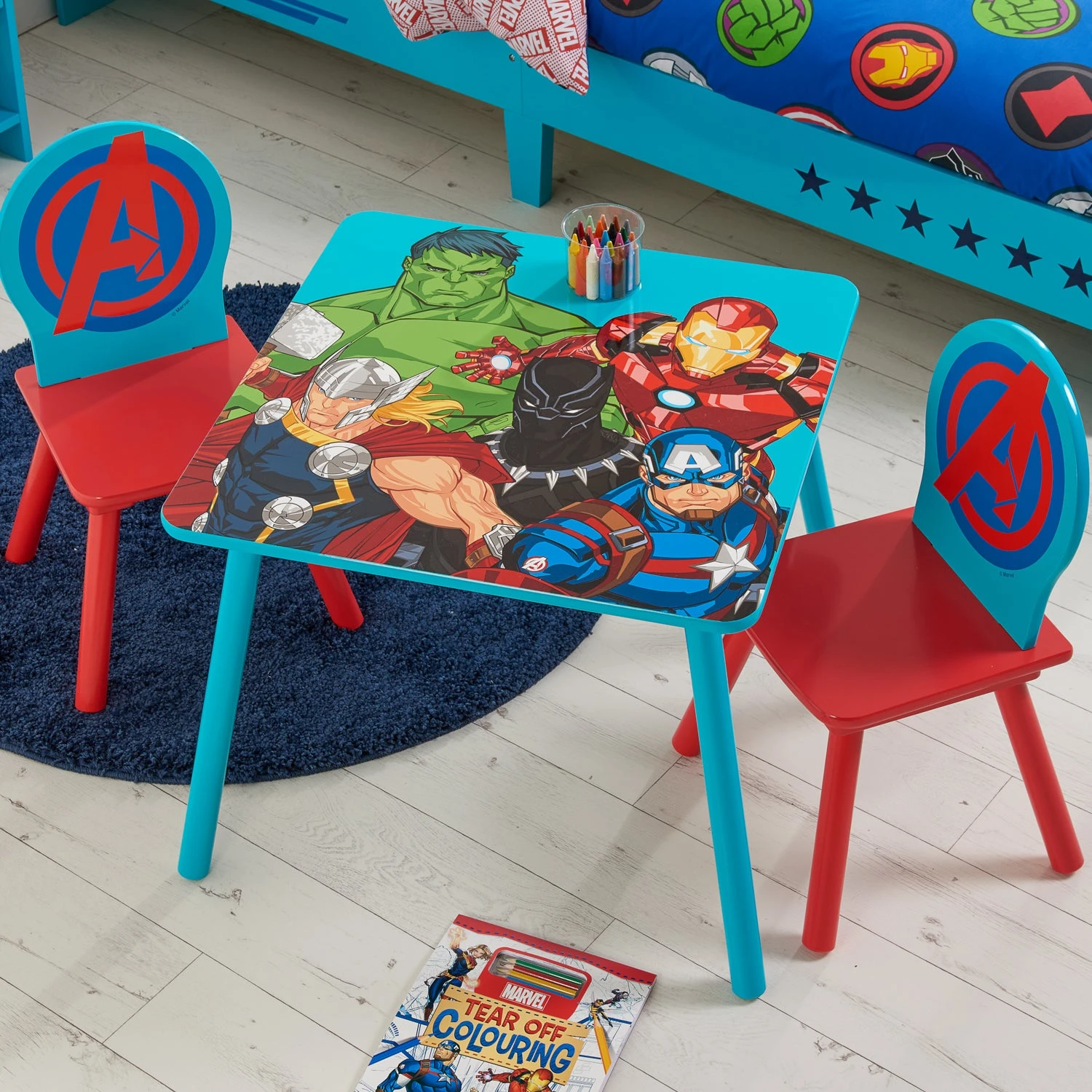 Marvel Avengers Table & Chairs 1 Marvel Avengers Table & Chairs