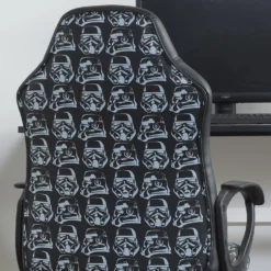 Star Wars Stormtrooper Patterned Gaming Chair -Julian Charles DIS STTPACHWHT StormtrooperPatternedChair RS FE3 SQ