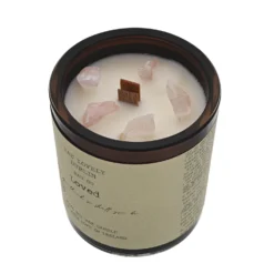 Eau Lovely Eau So Loved Rose Quartz Wood Wick Candle 11 Eau Lovely Eau So Loved Rose Quartz Wood Wick Candle -Julian Charles EL LOVEDAMBER 2