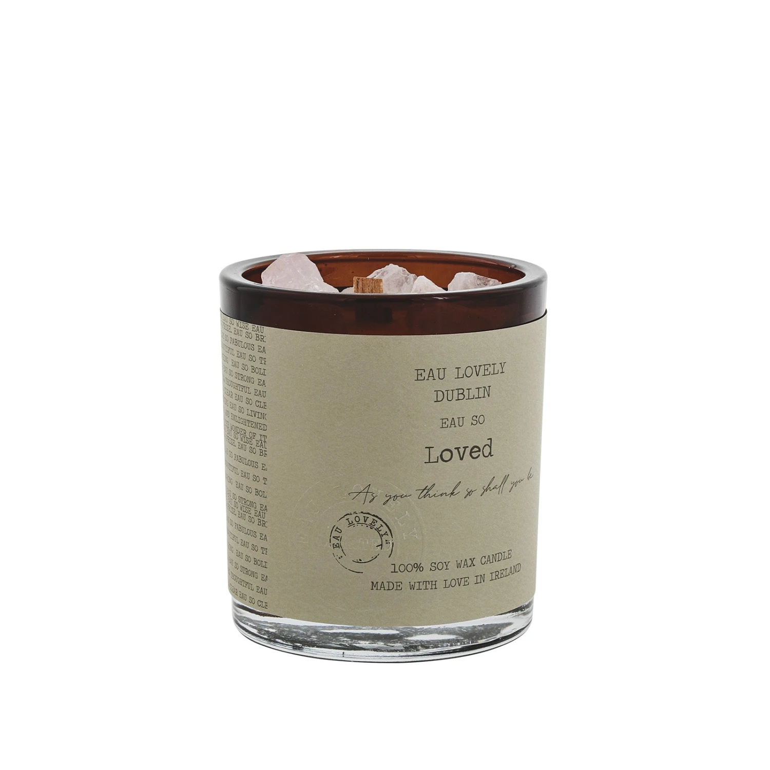 Eau Lovely Eau So Loved Rose Quartz Wood Wick Candle 8 Eau Lovely Eau So Loved Rose Quartz Wood Wick Candle - Image 8