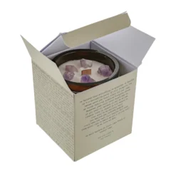 Eau Lovely Eau So Relaxed Amethyst Wood Wick Candle -Julian Charles EL REL AMBER 4
