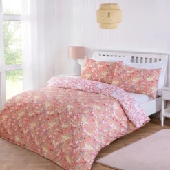 Wildflower Coral Reversible Super Soft Duvet Set