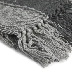 Charcoal Frisco Recycled Cotton Throw -Julian Charles FRIxxxxCHA 2