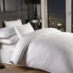 Grosvenor White 1000 Thread Count Pin Stripe Duvet Set