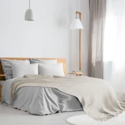 Ivory Honeycomb Recycled Cotton Throw -Julian Charles HONExxxxIVR6