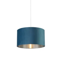 Teal Velvet Light Shade (45cm)