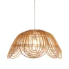 Bamboo Scallop Edge Light Shade (46cm)