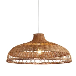 Rattan Oval Shaped Light Shade (60cm)