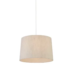 Taupe Tapered Linen Light Shade (40cm)