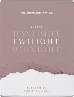 Aurora Twilight Suede Lilies Ceramic Candle -Julian Charles IT04542 T2