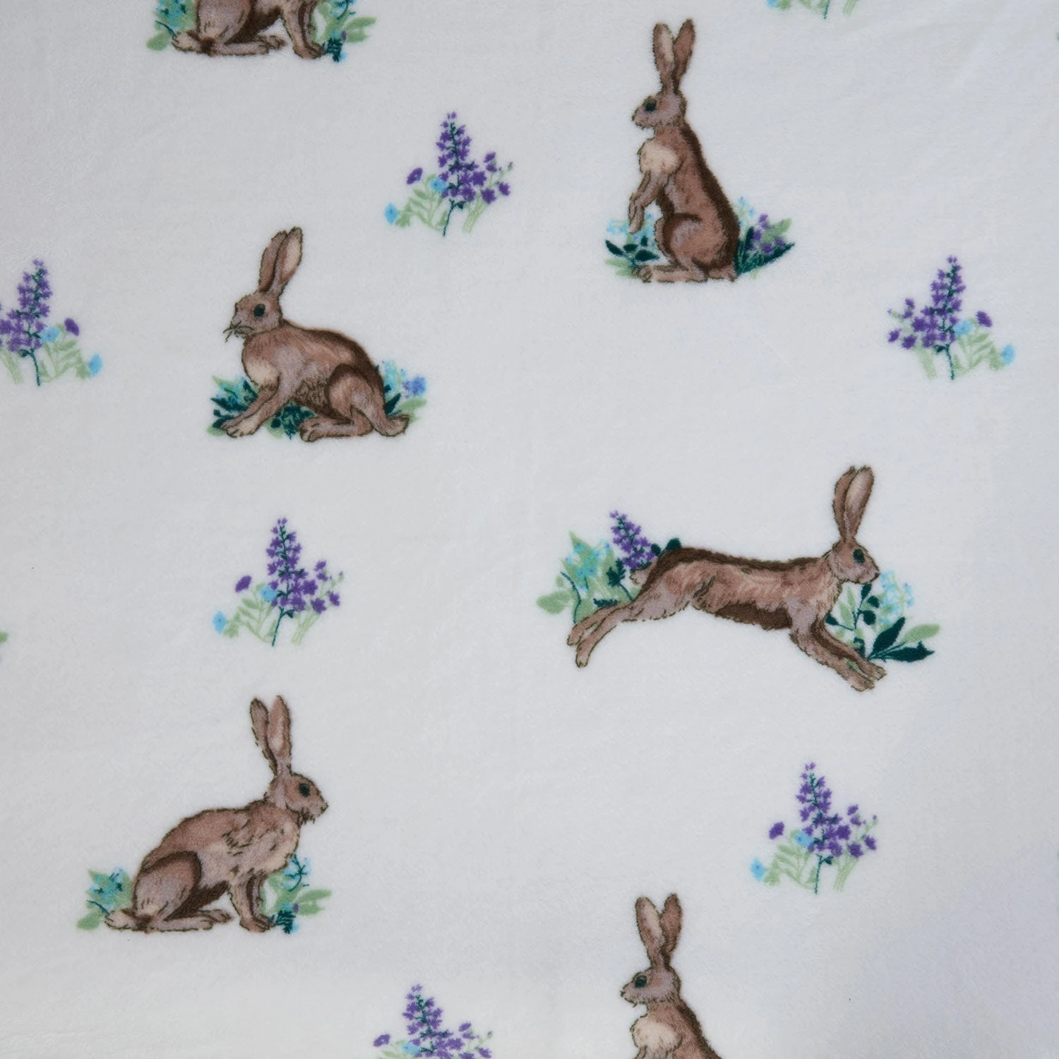 Hare Natural Printed Fleece Throw (130cm X 150cm) 2 Hare Natural Printed Fleece Throw (130cm X 150cm) - Image 2