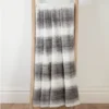 Oslo Grey Faux Fur Throw (130cm X 180cm)