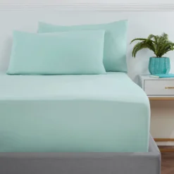 Green Super Soft Easycare Extra Deep (40cm) Fitted Sheet