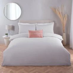 Grey Super Soft Easycare Duvet Set
