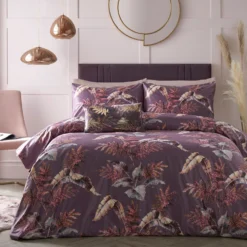 Josette Mauve Velvet Duvet Set