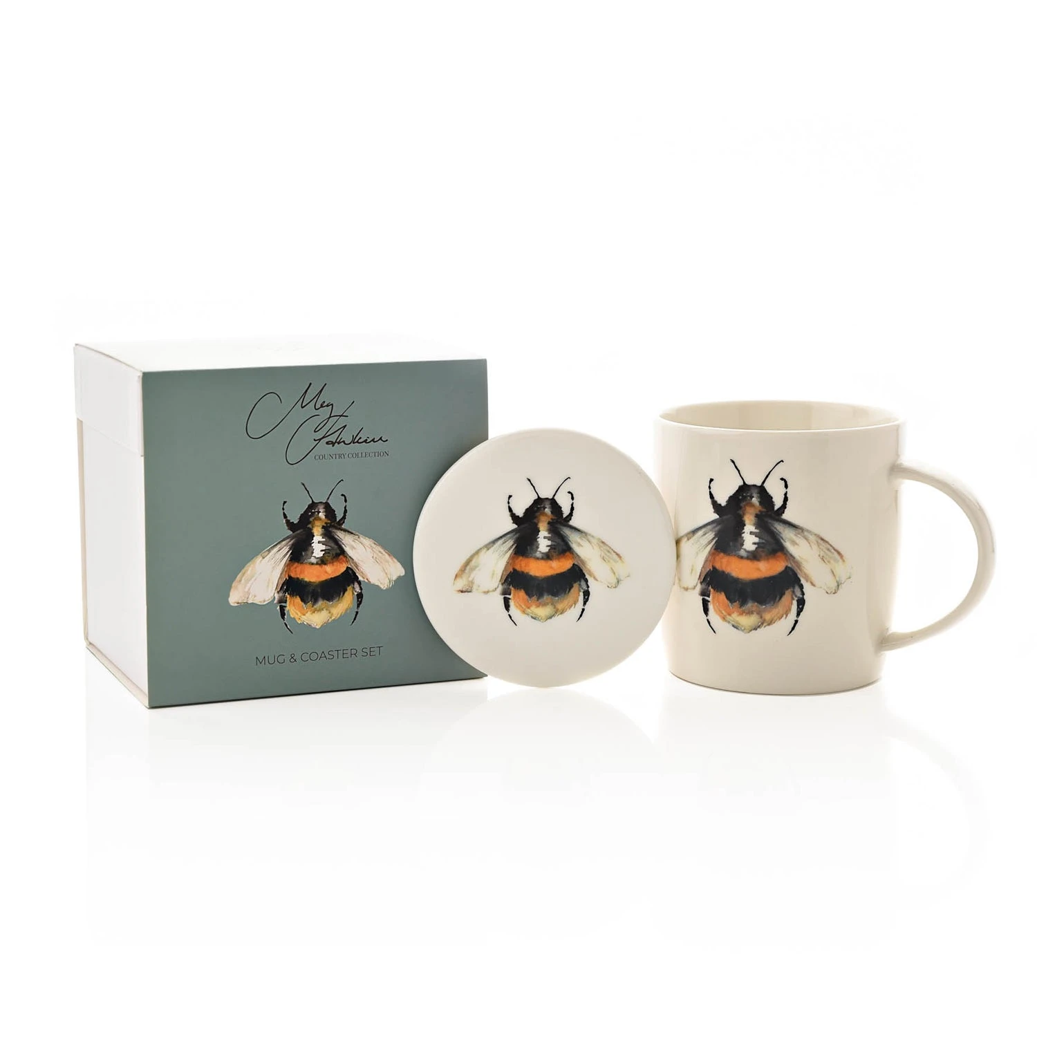 Meg Hawkins Bee Mug And Coaster Set 1 Meg Hawkins Bee Mug And Coaster Set