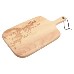 Meg Hawkins Hare Rubber Wood Engraved Board -Julian Charles MH1069 T2