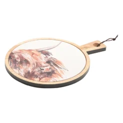 Meg Hawkins Highland Cow Serving Board -Julian Charles MH1090 T2