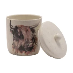 Meg Hawkins Highland Cow Storage Canister -Julian Charles MH1110 T2