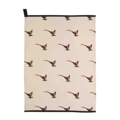 Meg Hawkins Pheasant Cotton Tea Towel