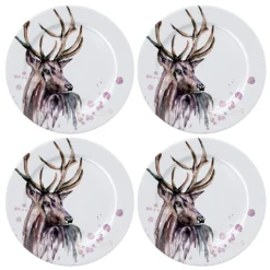 Meg Hawkins Stag Dinner Plates (Set Of 4)