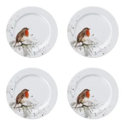 Meg Hawkins Robin Side Plates (Set Of 4)