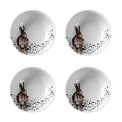 Meg Hawkins Hare Cereal Bowls (Set Of 4)