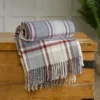 The Lyndon Company Malvern Check Soft Knitted Throw (140cm X 185cm)