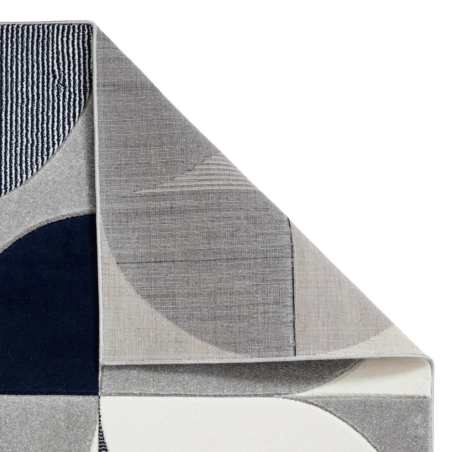 Matrix MT63 Grey/Navy Rug 4 Matrix MT63 Grey/Navy Rug - Image 4