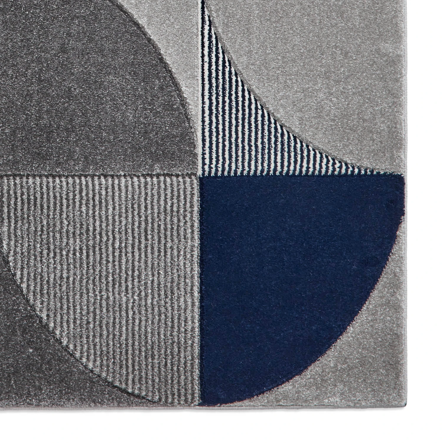 Matrix MT63 Grey/Navy Rug 5 Matrix MT63 Grey/Navy Rug - Image 5
