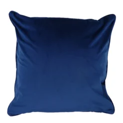 Nikabar Indigo Tropical Leaf Velvet Cushion (60cm X 60cm) 5 Nikabar Indigo Tropical Leaf Velvet Cushion (60cm X 60cm) -Julian Charles Nikabar IndigoRear