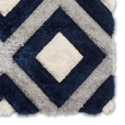 Olympia GR224 Grey/Navy Geometric Rug -Julian Charles OlympiaGR224Grey.Navy 4