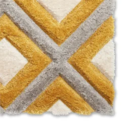 Olympia GR224 Grey/Yellow Geometric Rug -Julian Charles OlympiaGR224Grey.Yellow 4