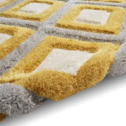 Olympia GR224 Grey/Yellow Geometric Rug -Julian Charles OlympiaGR224Grey.Yellow 8