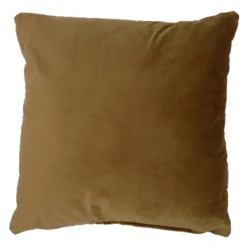 Opulence Old Gold Velvet Cushion (50cm X 50cm)