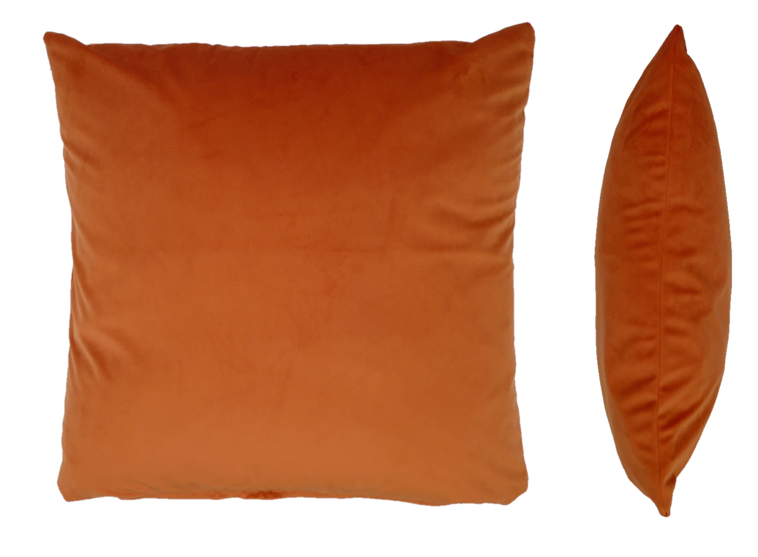 Opulence Pumpkin Orange Velvet Cushion Cover (50cm X 50cm) 2 Opulence Pumpkin Orange Velvet Cushion Cover (50cm X 50cm) - Image 2