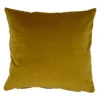 Opulence Saffron Yellow Velvet Cushion (50cm X 50cm)