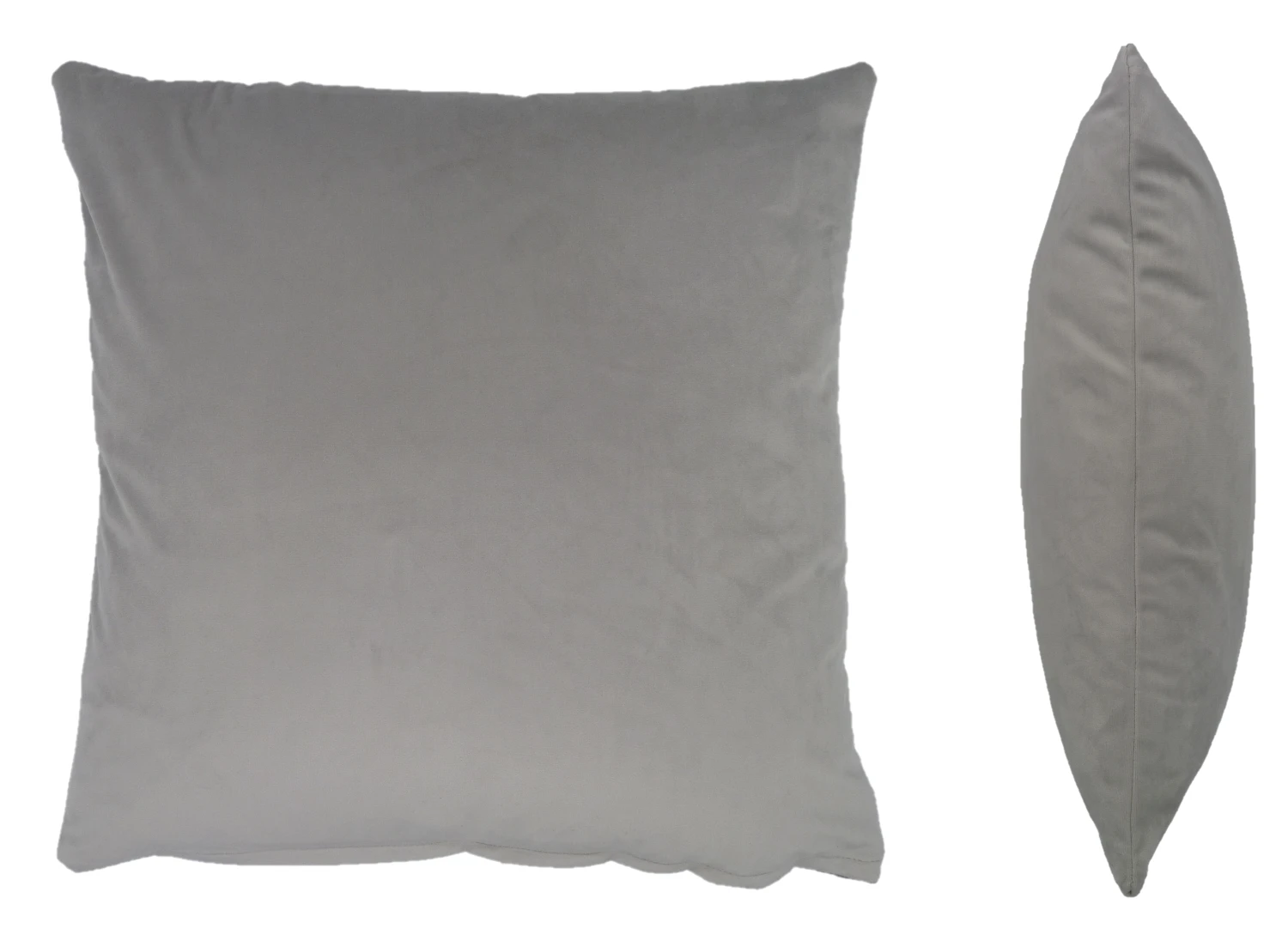 Opulence Silver Velvet Cushion Cover (50cm X 50cm) 2 Opulence Silver Velvet Cushion Cover (50cm X 50cm) - Image 2