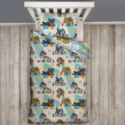 Paw Patrol Splodge Rotary Duvet Set 11 Paw Patrol Splodge Rotary Duvet Set -Julian Charles PAWPGEDS002UK1 PAW PATROL SPLODGE SNG 91 ROT DUVET WITH FOLD REVERSE