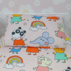 Peppa Pig Playful Bed Bundle -Julian Charles PE1106 PEPPA PIG PLAYFUL JNR BED BUNDLE ROOM SHOT PILLOW