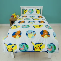 Pokemon Gotta Rotary Duvet Set -Julian Charles POK561 POKEMON GOTTA SNG 91 ROT ROOM SHOT 1