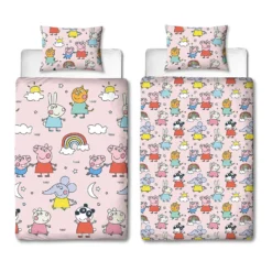 Peppa Pig Playful Rotary Duvet Set -Julian Charles PP1PYFDS002UK1 PEPPAPIGPLAYFULSNG91ROTDUVET 5