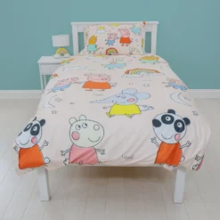 Peppa Pig Playful Rotary Duvet Set -Julian Charles PP1PYFDS002UK1 PEPPAPIGPLAYFULSNG91ROTDUVET 7