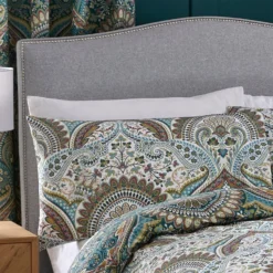 Palais Teal Reversible Duvet Set -Julian Charles Palais Duvet Teal 06