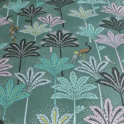 Sara Miller Peacock Filigree Dark Sage Cotton Duvet Set 13 Sara Miller Peacock Filigree Dark Sage Cotton Duvet Set -Julian Charles Peacock Filigree Dark Sage Reverse Cameo2