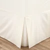 Catherine Lansfield Cream Easy Iron Box Pleated Base Fitted Valance Sheet