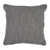 Polaris Ash Grey Textured Weave Velvet Cushion Cover (45cm X 45cm)