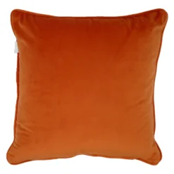 Polaris Orange Textured Weave Velvet Cushion (45cm X 45cm) -Julian Charles Polaris OrangeRear