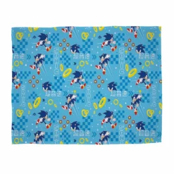 Sonic Geo Rotary Fleece Blanket -Julian Charles SHHGOEFL001UK SONIC GEO ROT FLEECE OVERHEAD FRONT