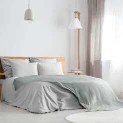 Silver Snug Flannel Fleece Super Soft Throw -Julian Charles SNGxxxxSIL 6